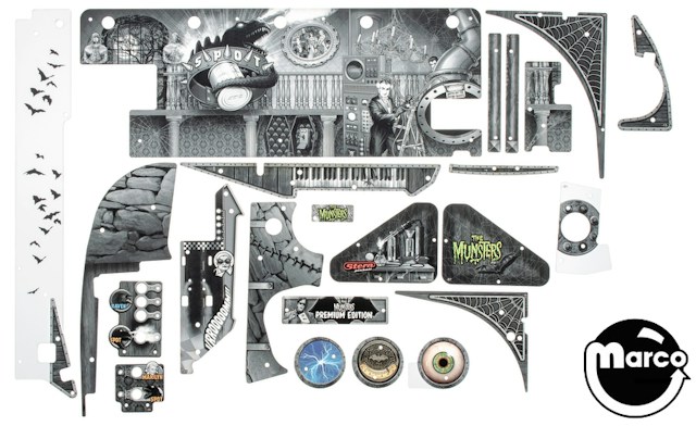 MUNSTERS PREMIUM (Stern) Plastic set