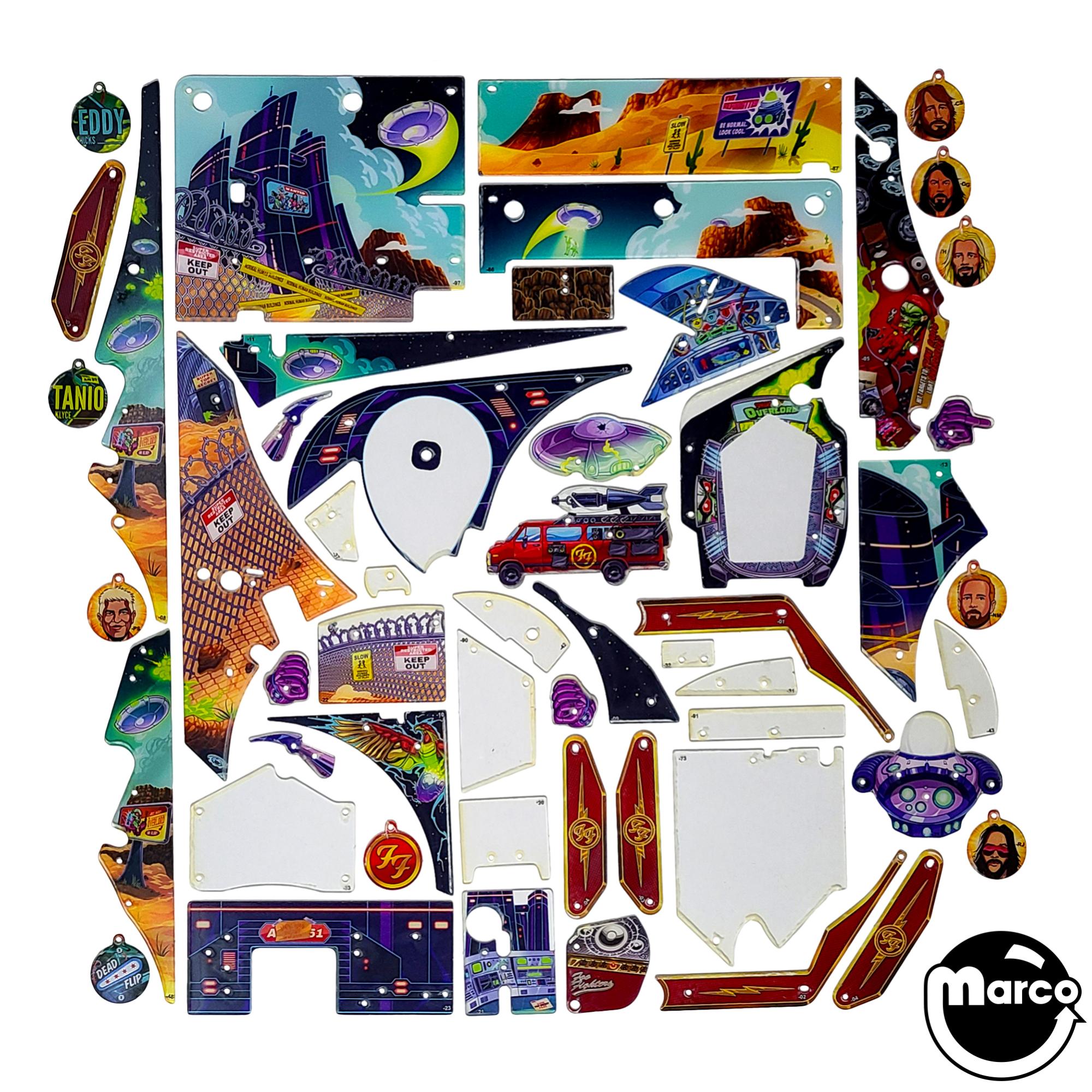 803-5000-U5 - FOO FIGHTERS (Stern) PRO playfield plastic set