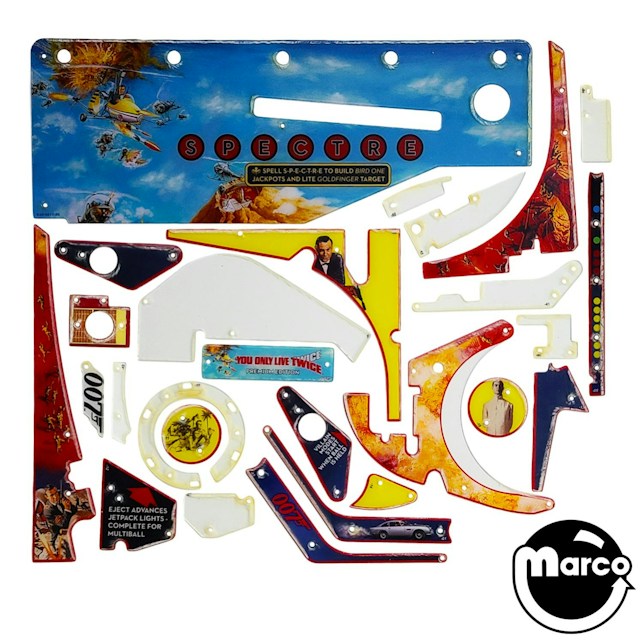 007 JAMES BOND PRE/LE (Stern) Playfield Plastics Set