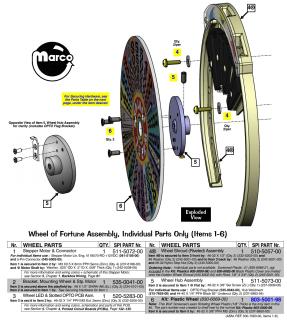 WHEEL OF FORTUNE (Stern) Wheel kit