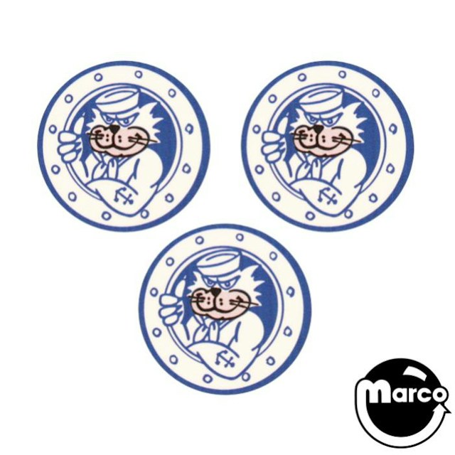 TORPEDO ALLEY (Data East) Decal set pop bumper cap