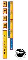 MONDAY NIGHT FOOTBALL (DE) Right Ramp Decal Set