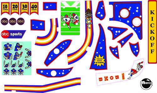 MONDAY NIGHT FOOTBALL (DE) Decal set