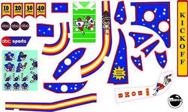 MONDAY NIGHT FOOTBALL (DE) Decal set