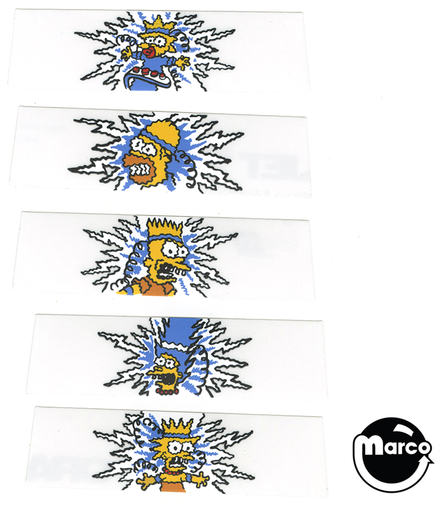 SIMPSONS (Data East) Decal flasher dome 5 pcset