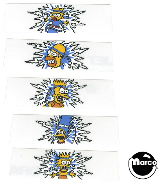 SIMPSONS (Data East) Decal flasher dome 5 pcset