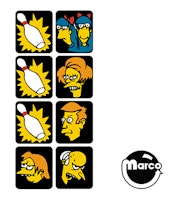 SIMPSONS (Data East) Decal set
