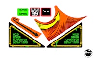 TEENAGE TURTLES (Data East) Decal set