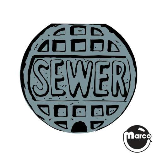 820-5054-00 - TEENAGE TURTLES (Data East) Decal manhole - Marco
