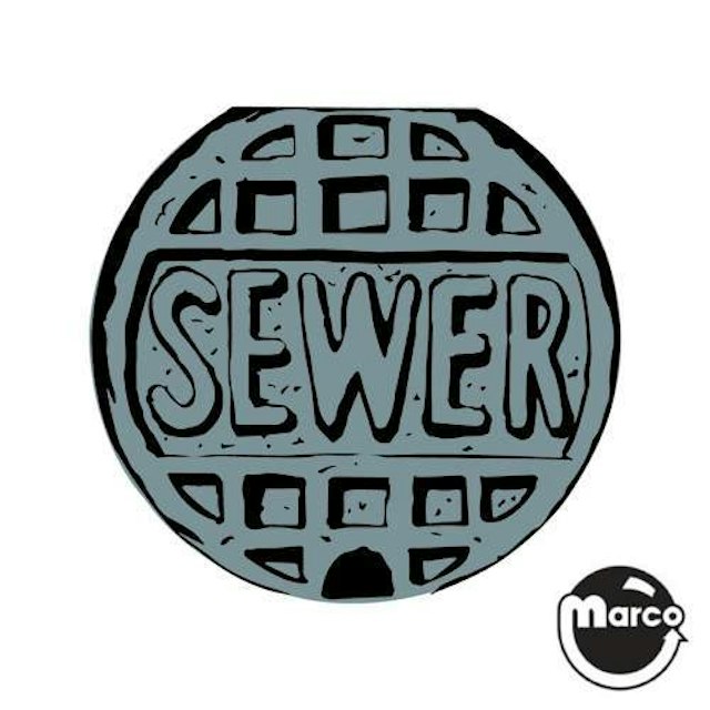 TEENAGE TURTLES (Data East) Decal manhole sewer