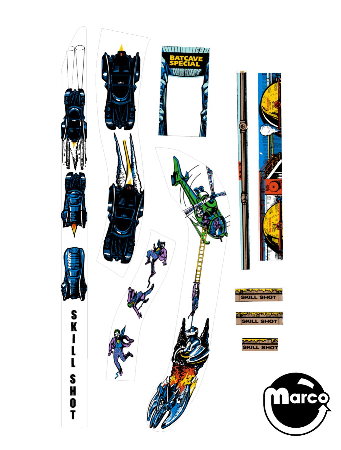 820-5060-10 - BATMAN (Data East) Decal ramp - Marco Specialties