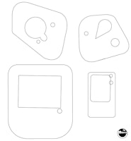 MONOPOLY (Stern) Mylar hole shields