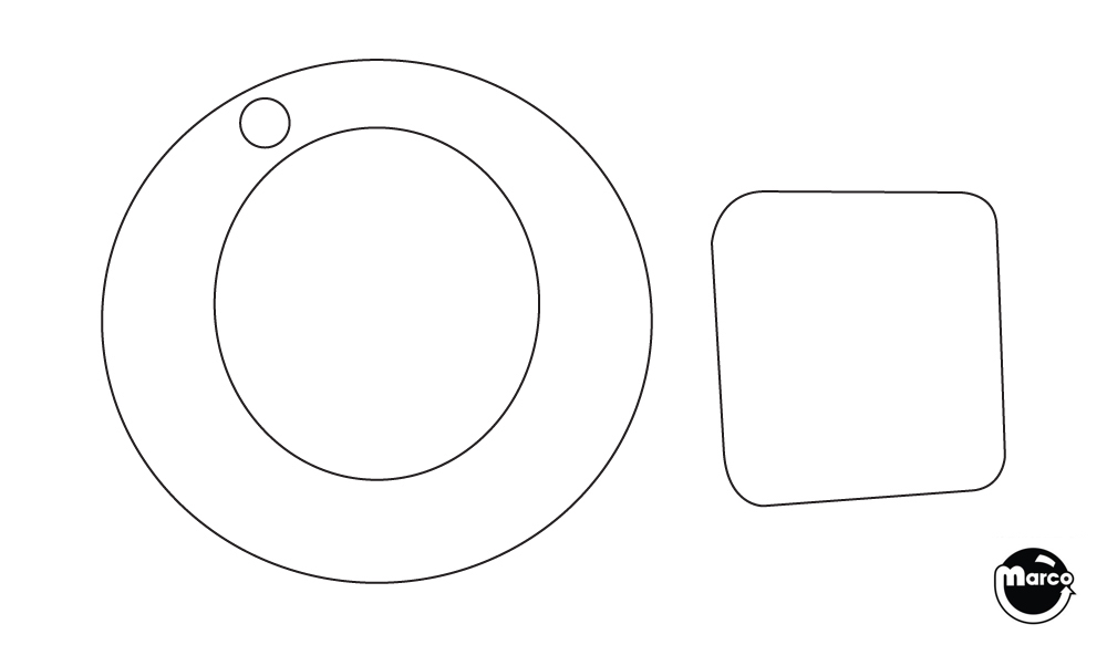 FAMILY GUY / SHREK (Stern) Mylar hole shields