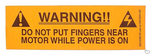 Decal - warning