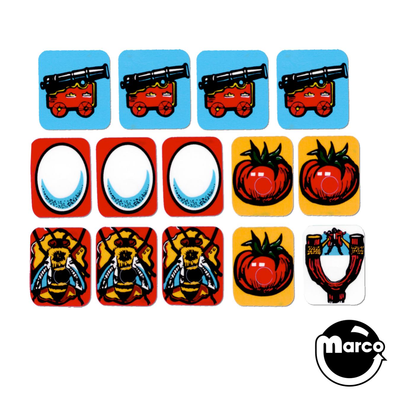 820-6081-XX - HOOK (Data East) 14 PC Target Decal Set
