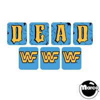WWF ROYAL RUMBLE (DE) Decal drop targets (7)