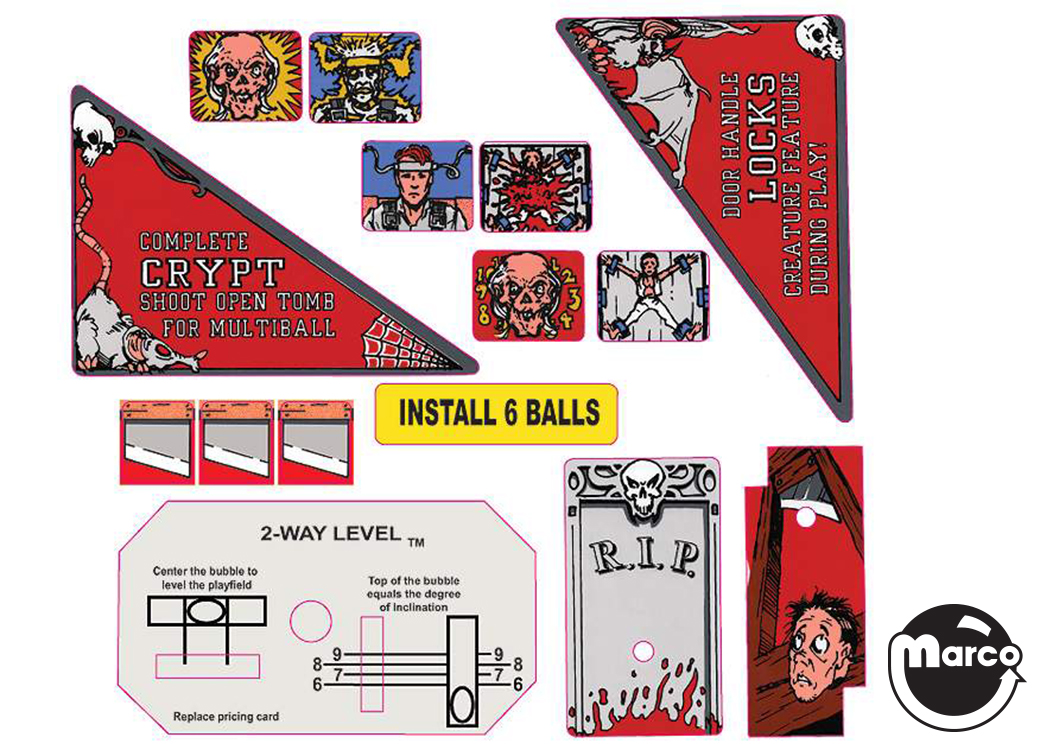 820-6103-00 - TALES FROM THE CRYPT (DE) Decal Set - Marco