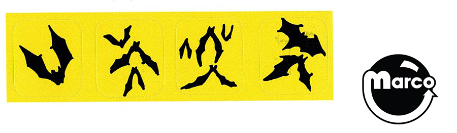 BATMAN FOREVER (Sega) Drop target decal set