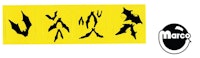 BATMAN FOREVER (Sega)Drop target decal set