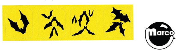BATMAN FOREVER (Sega) Drop target decal set