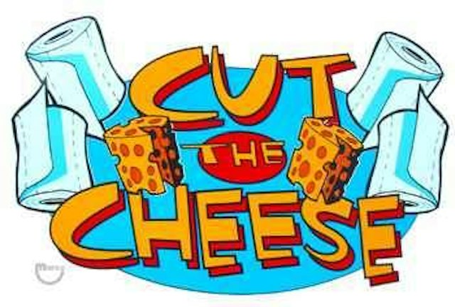 CUT THE CHEESE (Sega) Cabinet decal right