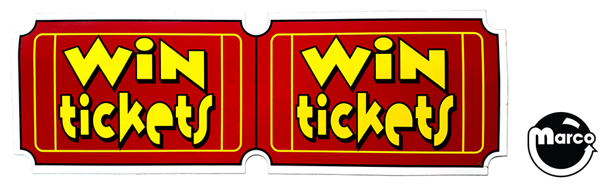 CUT THE CHEESE (Sega) Decal 'Win Tickets'