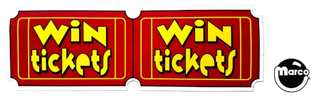 CUT THE CHEESE (Sega) Decal 'Win Tickets'