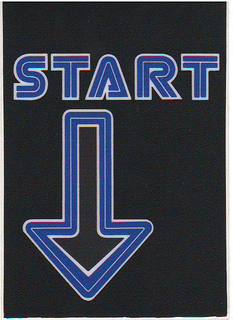 820-6177-00 - STARSHIP TROOPERS (Sega) Decal start arrow - Marco