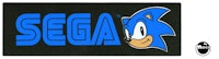 Coin door decal Sega