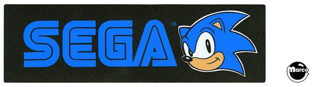 Coin door decal Sega