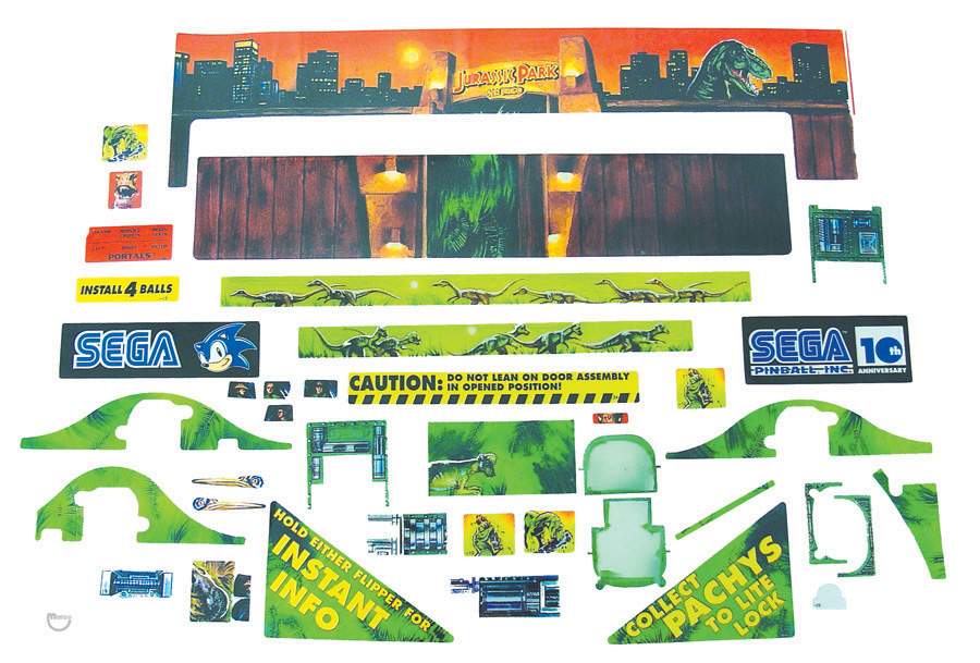 LOST WORLD JURASSIC PARK (Sega) Decal set
