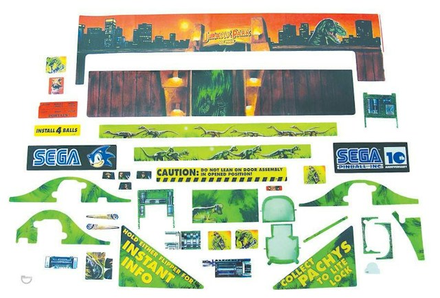 LOST WORLD JURASSIC PARK (Sega) Decal set