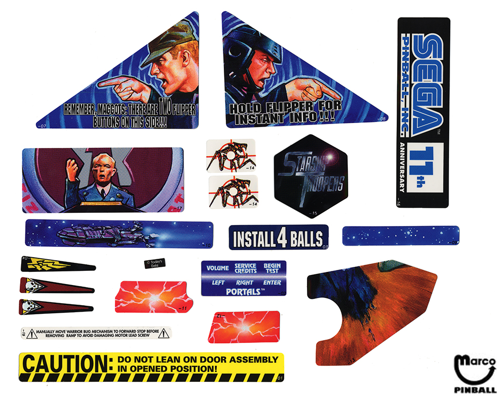 820-6213-XX - STARSHIP TROOPERS (Sega) Decal set - Marco