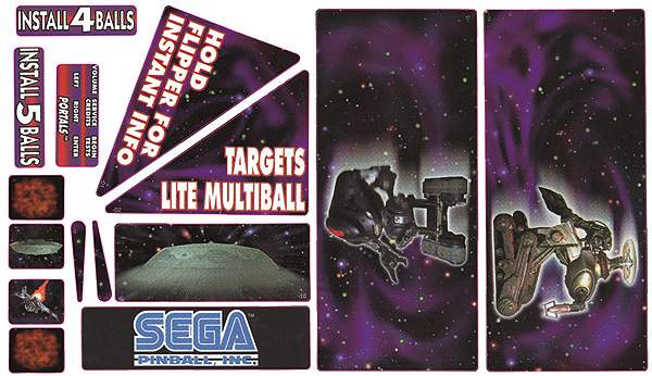 820-6228-XX - LOST IN SPACE (Sega) Decal Sheet - Marco Specialties