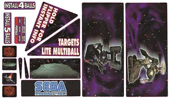 LOST IN SPACE (Sega) Decal Sheet