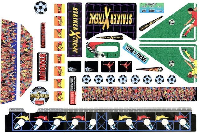 STRIKER XTREME (Stern) Decal set