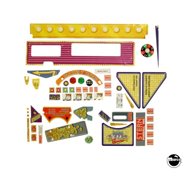 HIGH ROLLER CASINO (Stern) Decal set