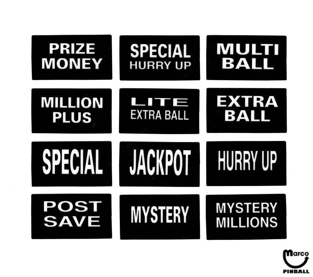 SHARKEY'S SHOOTOUT Mystery ball decals