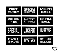SHARKEY'S SHOOTOUT (Stern) Mystery ball decals
