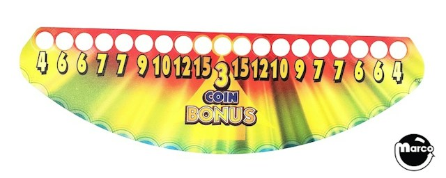 MONOPOLY MEGA JACKPOT (Stern) Decal 3 Coin Jackpot