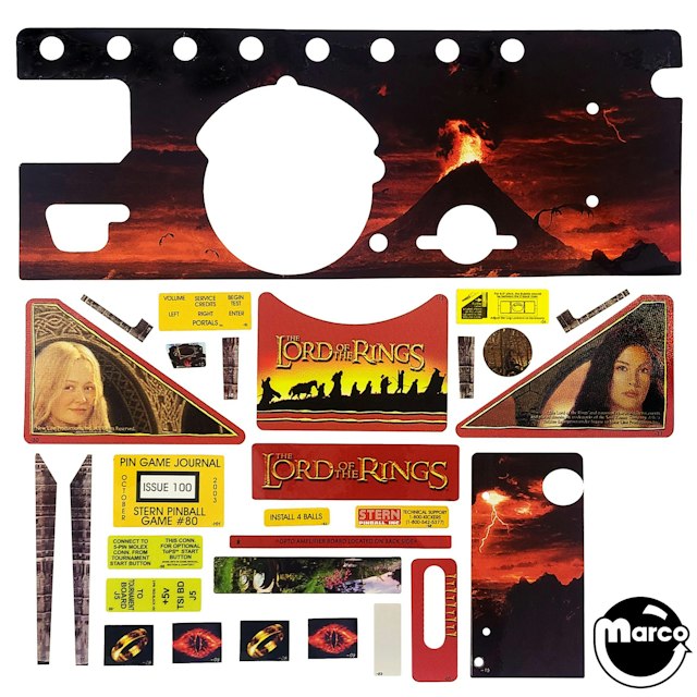 LORD OF THE RINGS (Stern) Decal set