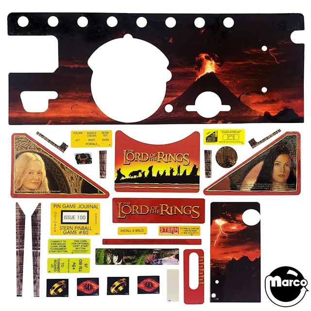 LORD OF THE RINGS (Stern) Decal set