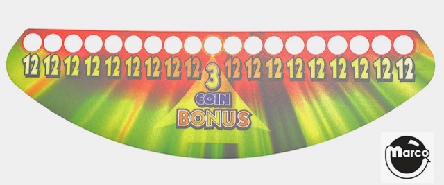 MONOPOLY MEGA JACKPOT (Stern) Decal 3 Coin Bonus