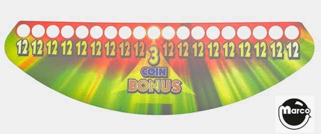 MONOPOLY MEGA JACKPOT (Stern) Decal 3 Coin Bonus