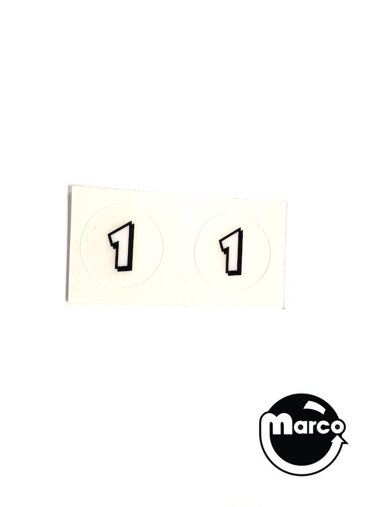 MONOPOLY MEGA JACKPOT (Stern) Decal number value 1
