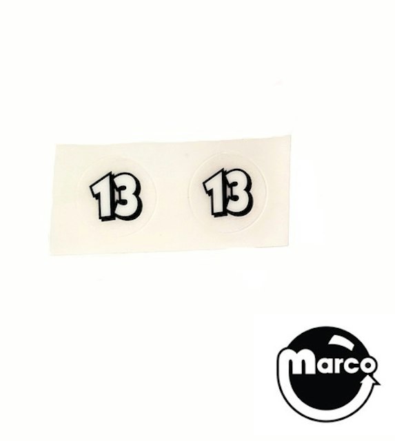 MONOPOLY MEGA JACKPOT (Stern) Decal number value 13