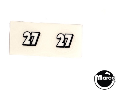MONOPOLY MEGA JACKPOT (Stern) Decal number value 27