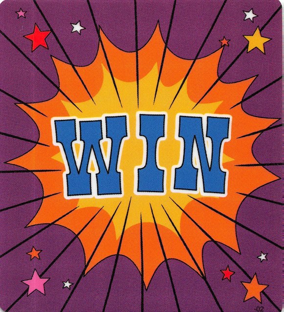 SIMPSONS KOOKY CARNIVAL (Stern) Decal front left 'WIN'