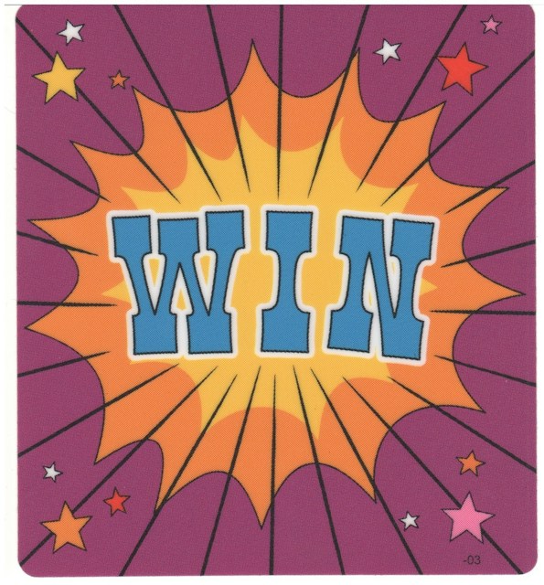 SIMPSONS KOOKY CARNIVAL (Stern) Decal front right 'WIN'