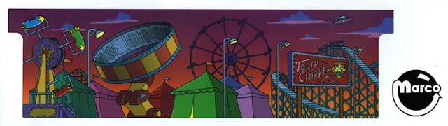 SIMPSONS KOOKY CARNIVAL (Stern) back panel